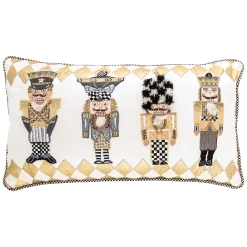 MacKenzie-Childs Glam Up Nutcracker Lumbar Pillow| Holiday|Pillows, Throws, & Cushions
