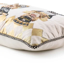 MacKenzie-Childs Glam Up Nutcracker Lumbar Pillow| Holiday|Pillows, Throws, & Cushions