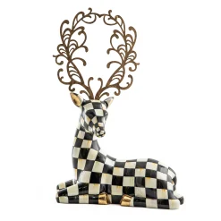 MacKenzie-Childs Glam Up Resting Deer| Holiday|Room Accents