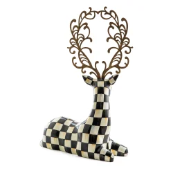 MacKenzie-Childs Glam Up Resting Deer| Holiday|Room Accents