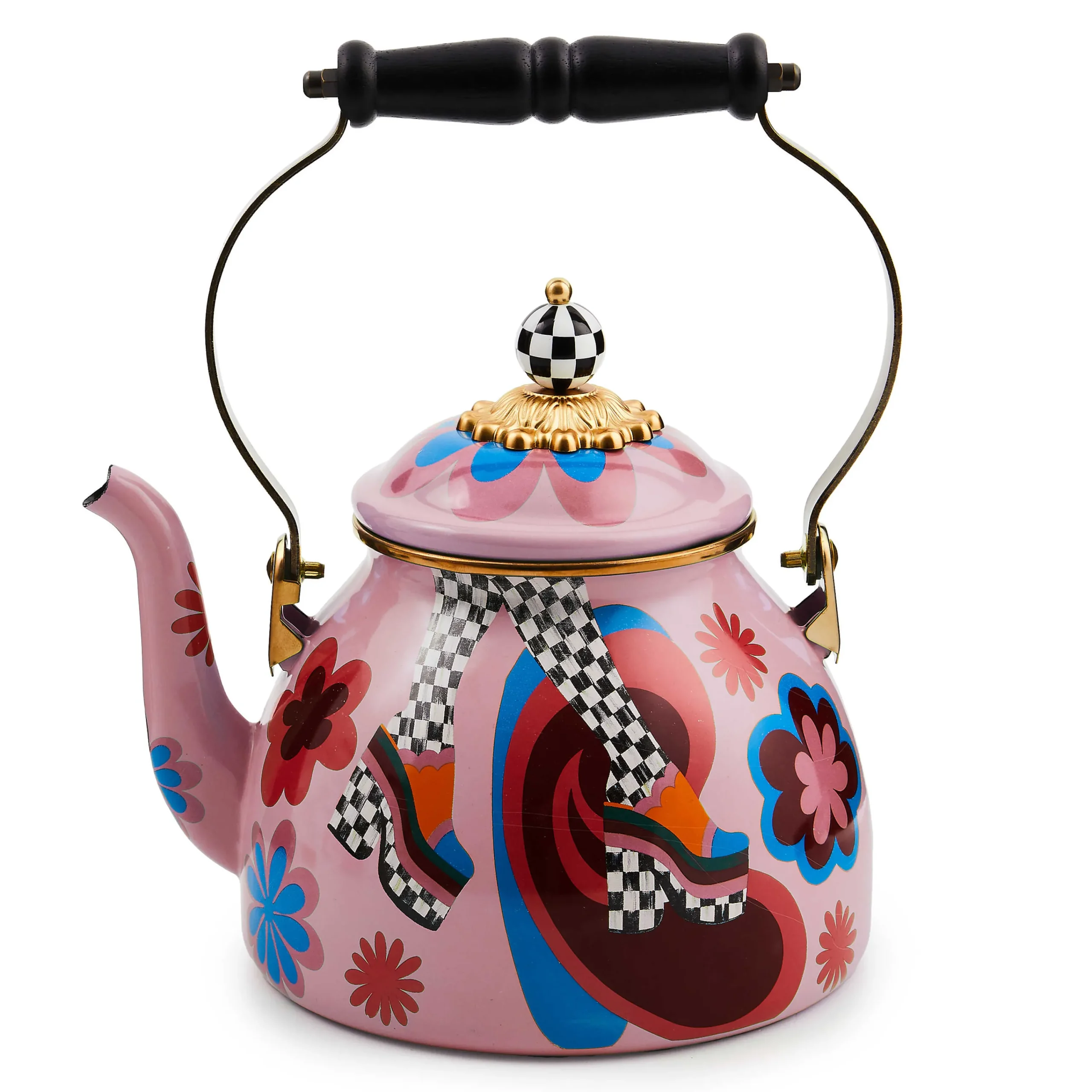 MacKenzie-Childs Go Go 2 Quart Tea Kettle| Fall Entertaining|Tea Kettles