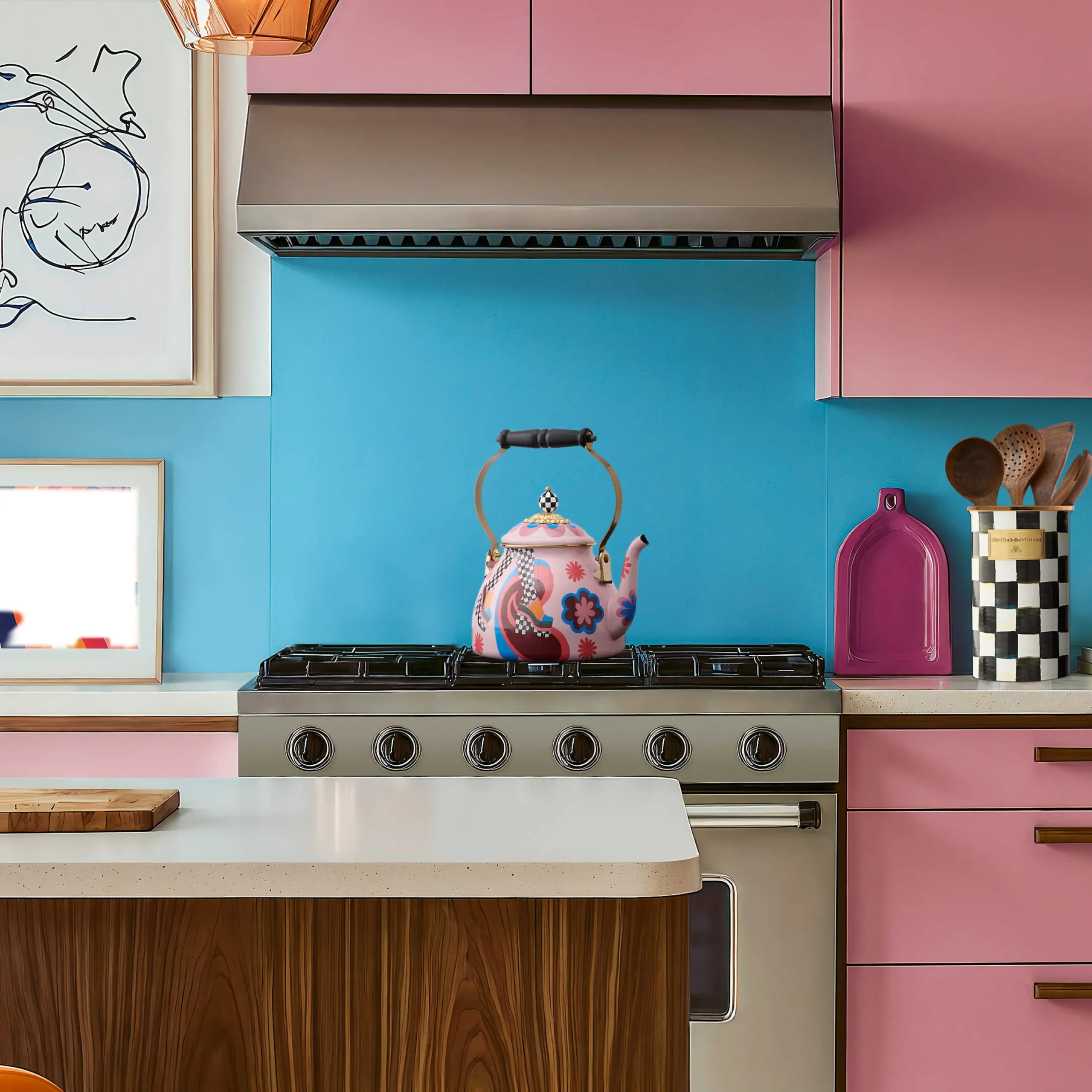 MacKenzie-Childs Go Go 2 Quart Tea Kettle| Fall Entertaining|Tea Kettles