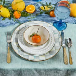 MacKenzie-Childs Gold Check Flatware 5-Piece Place Setting| Dinnerware & Flatware