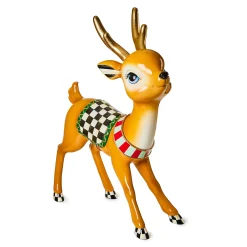 MacKenzie-Childs Granny Kitsch Check Trophy Deer| Outdoor