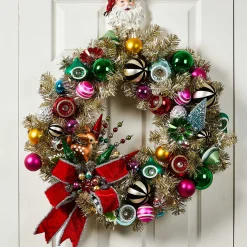 MacKenzie-Childs Granny Kitsch Illuminated Wreath| Holiday|Greenery & Florals