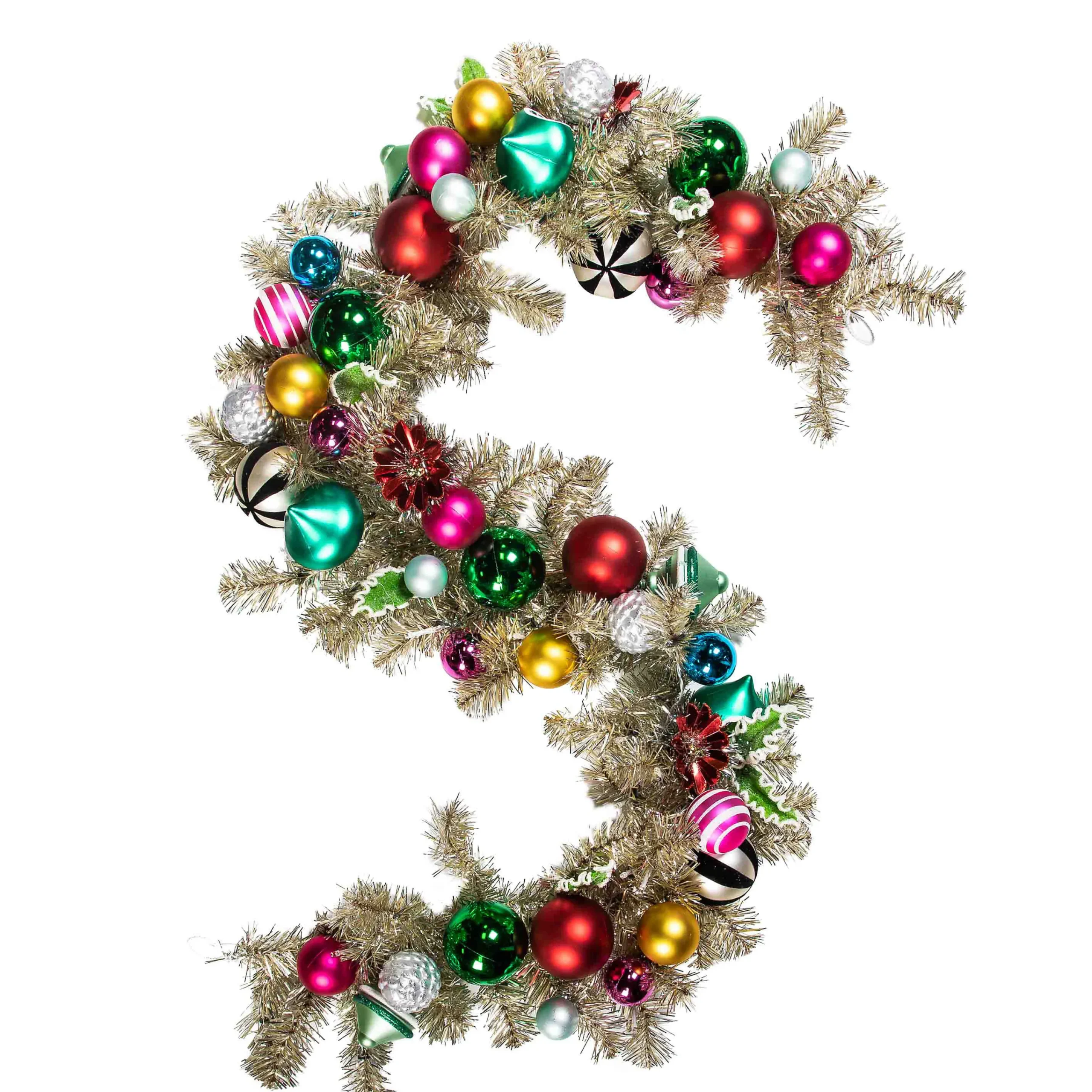 MacKenzie-Childs Granny Kitsch Illuminated Garland| Holiday|Greenery & Florals
