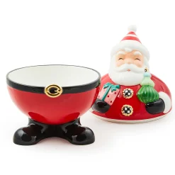 MacKenzie-Childs Granny Kitsch Santa Cookie Jar| Holiday|Room Accents