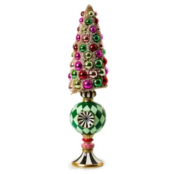 MacKenzie-Childs Granny Kitsch Small Bottle Brush Pedestal Tree| Room Accents