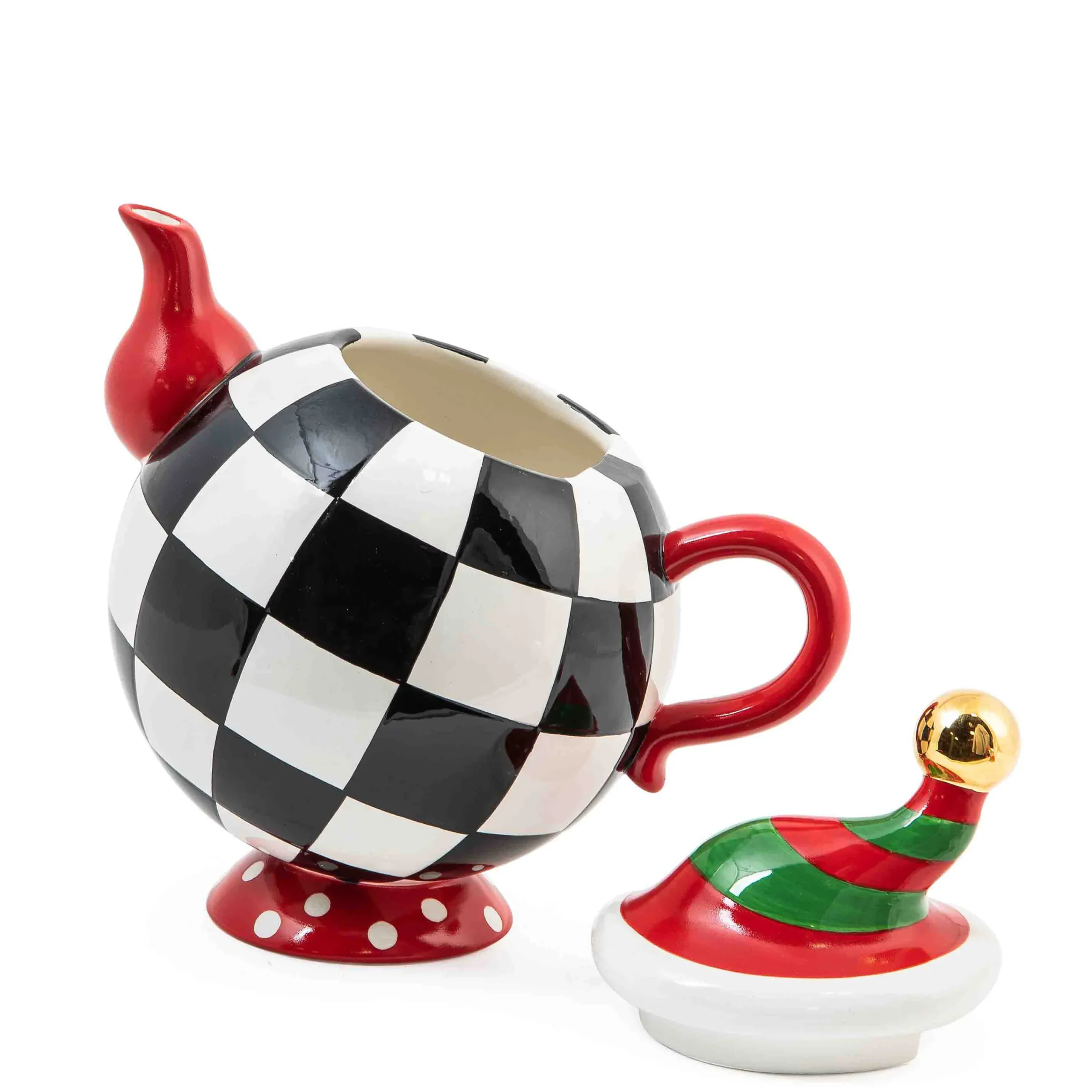 MacKenzie-Childs Granny Kitsch Tipsy Teapot| Holiday|Tea Kettles