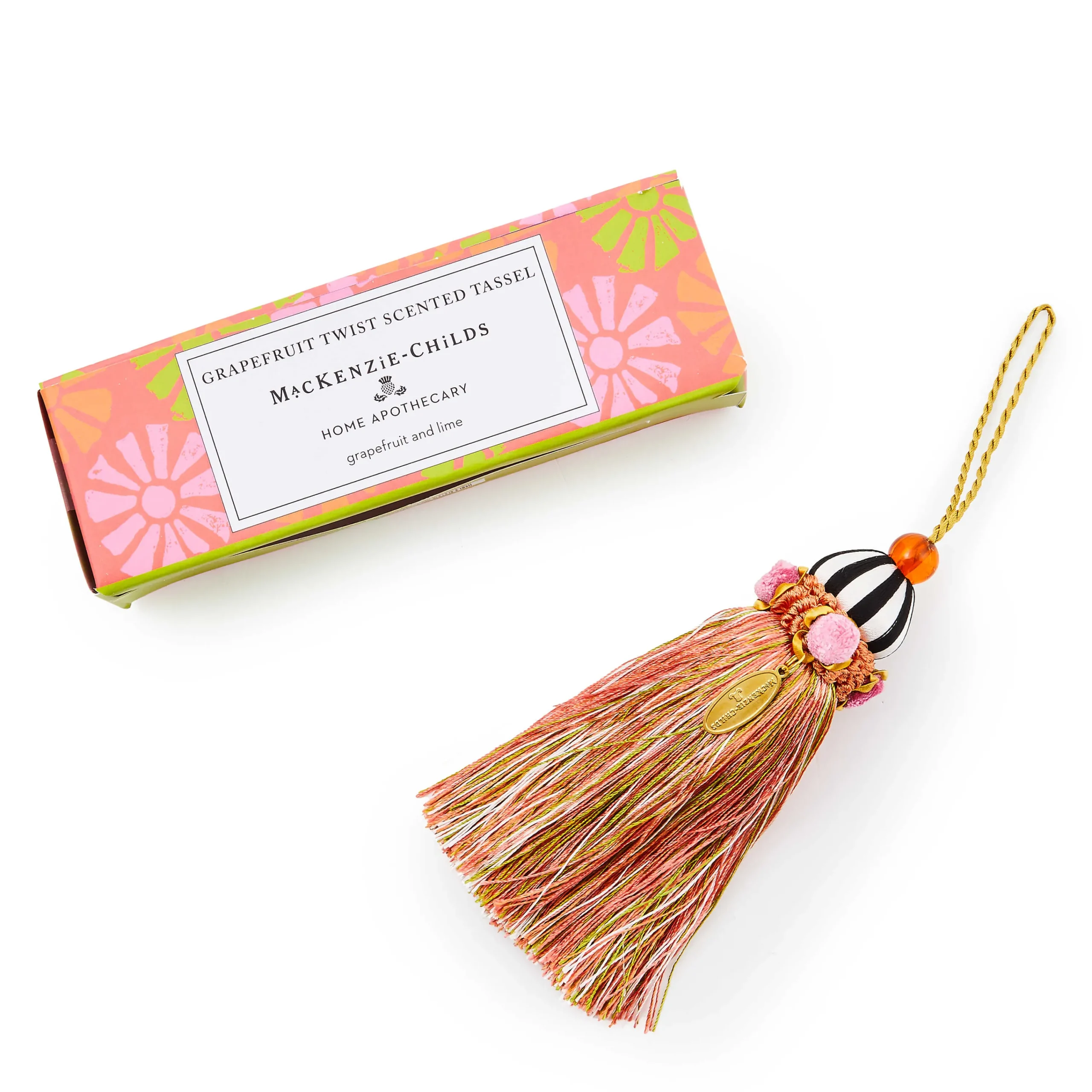 MacKenzie-Childs Grapefruit Twist Scented Tassel| Candles & Fragrances|Finishing Touches
