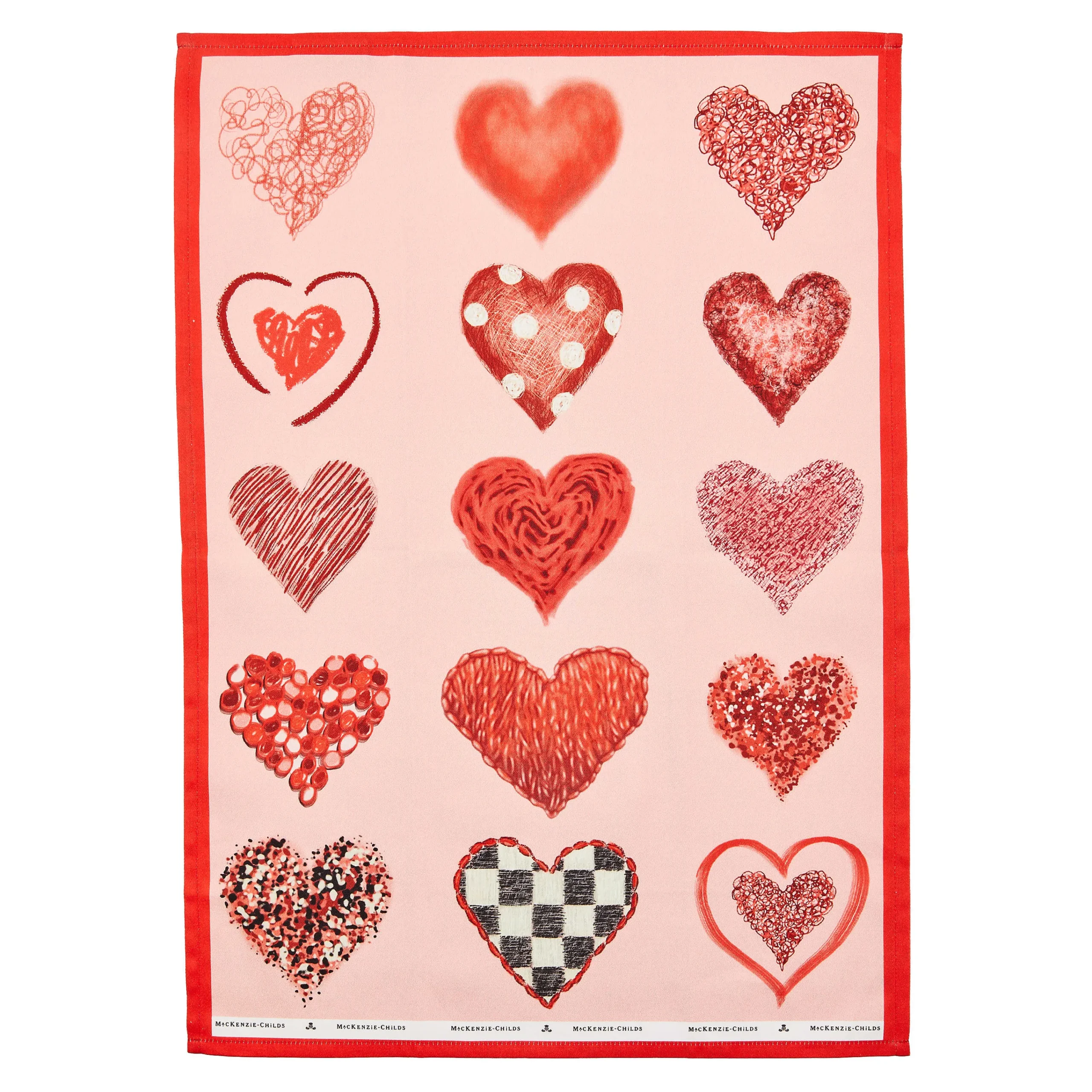 MacKenzie-Childs Heart Dish Towel| Kitchen & Table Linens