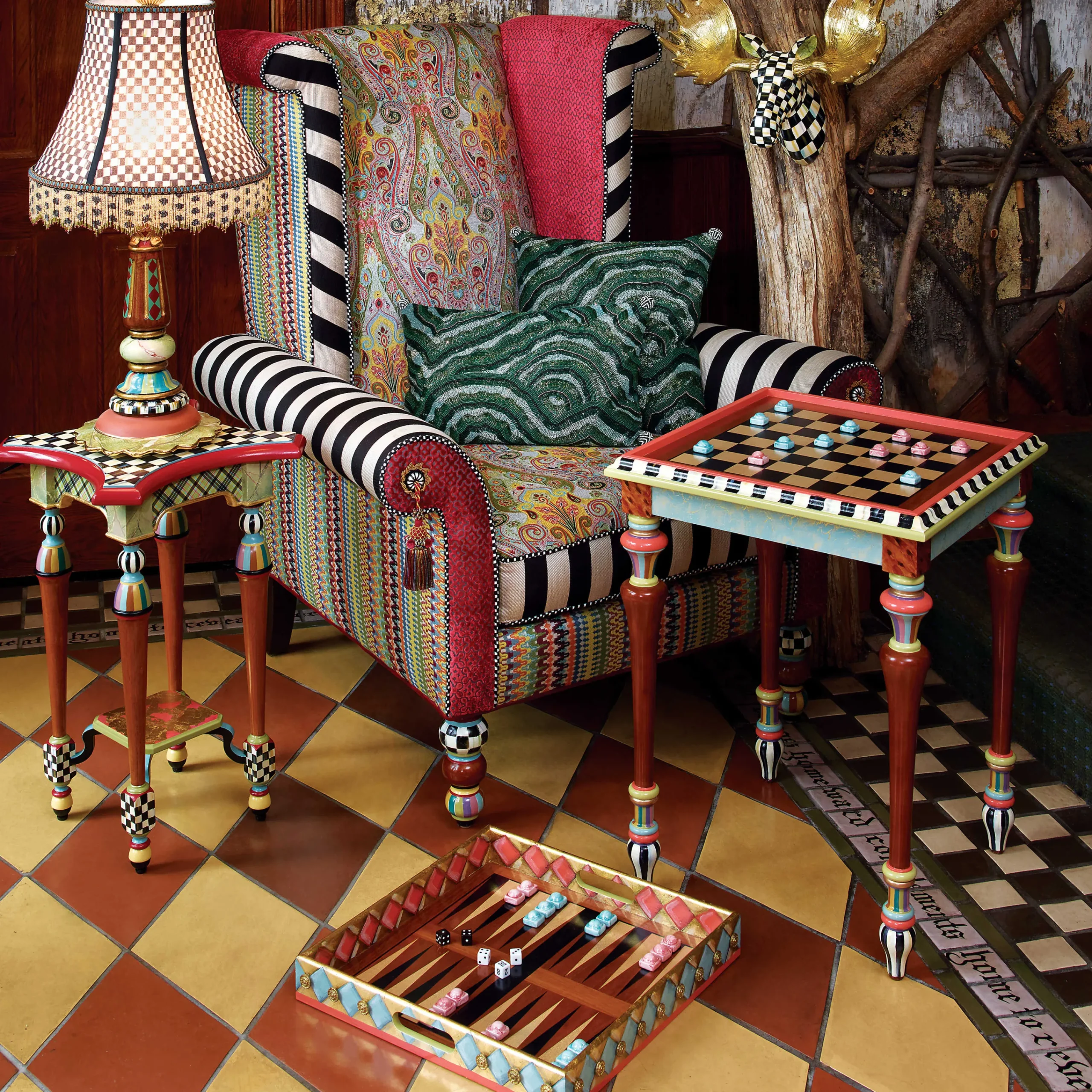 MacKenzie-Childs Highland Table Lamp| Room Accents|Lighting
