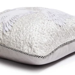 MacKenzie-Childs Holiday Swan Throw Pillow| Pillows, Throws, & Cushions