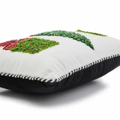 MacKenzie-Childs Holiday Topiary Beaded Lumbar Pillow| Pillows, Throws, & Cushions