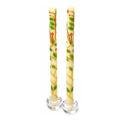MacKenzie-Childs Holly Dinner Candles, Set of 2| Holiday|Candles & Fragrances