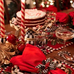 MacKenzie-Childs Holly Holiday Beaded Runner| Holiday|Table Accessories