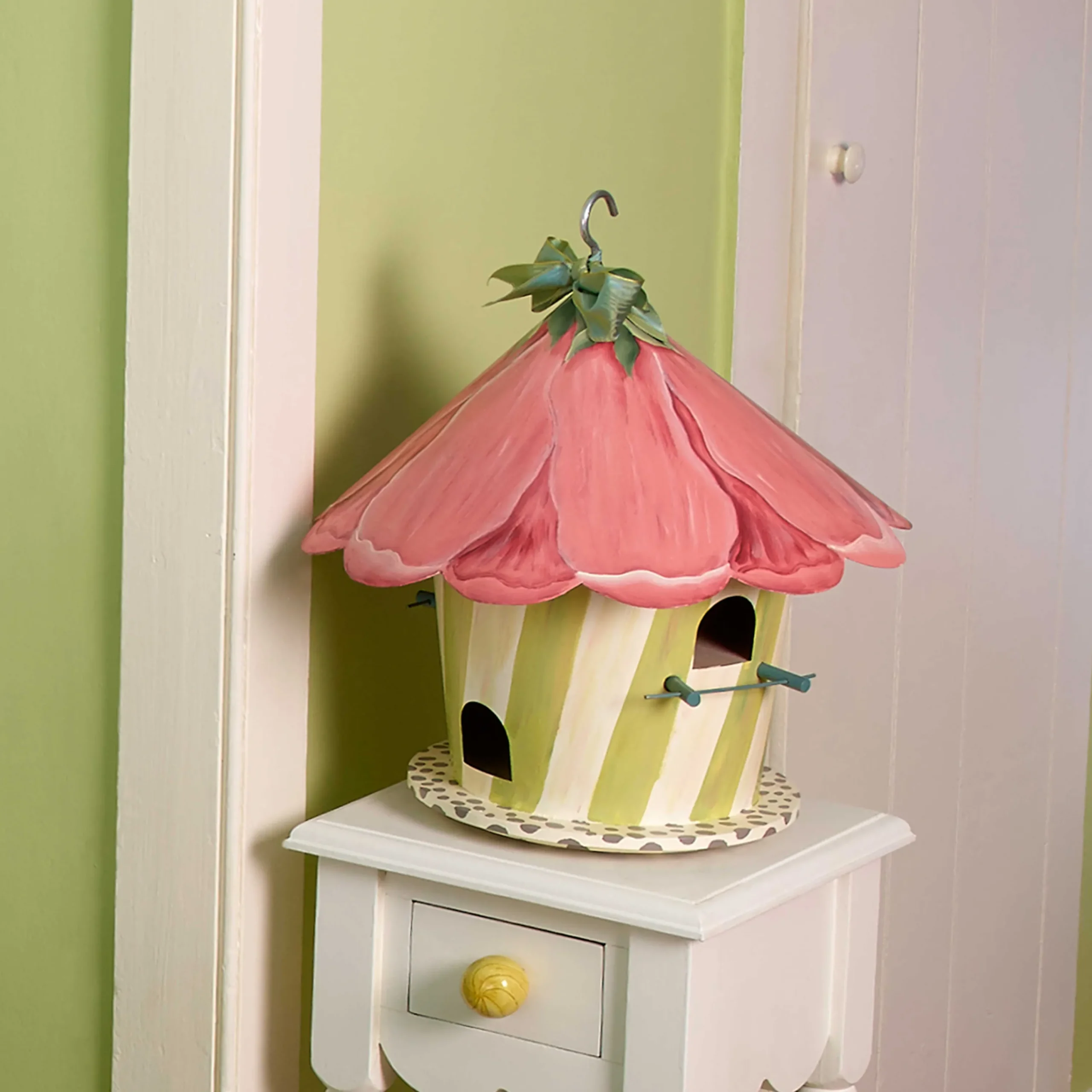 MacKenzie-Childs Hollyhock Birdhouse| Spring|Outdoor