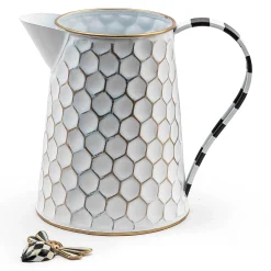 MacKenzie-Childs Honeycomb Tin Watering Can| Spring|Greenery & Florals