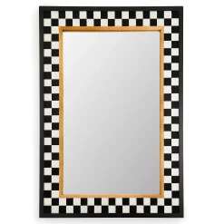 MacKenzie-Childs Hopscotch Check Large Rectangle Wall Mirror| Room Accents