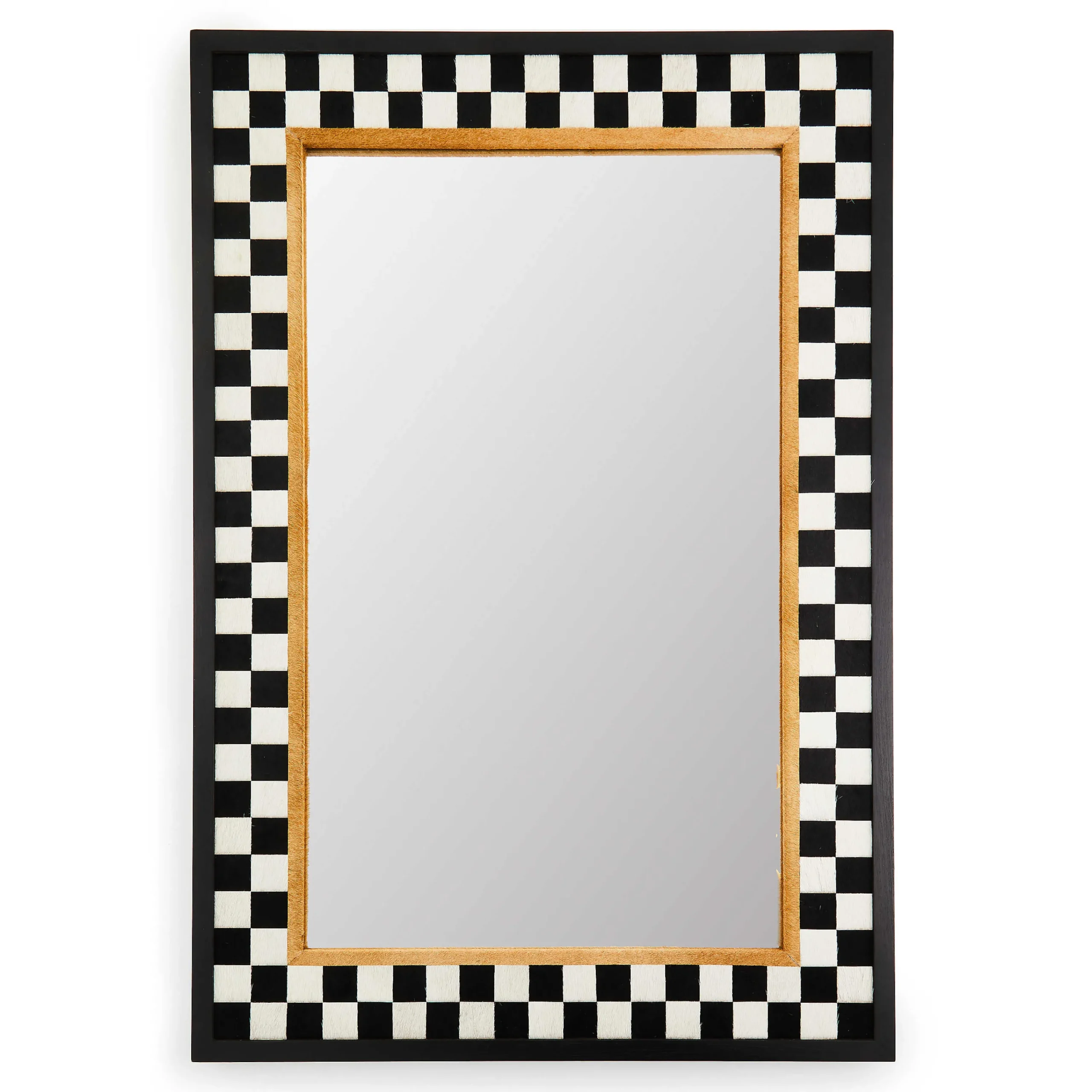 MacKenzie-Childs Hopscotch Check Large Rectangle Wall Mirror| Room Accents