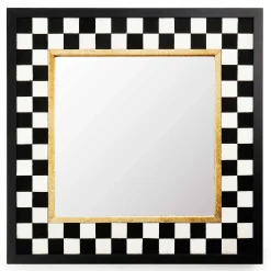 MacKenzie-Childs Hopscotch Check Square Wall Mirror| Room Accents