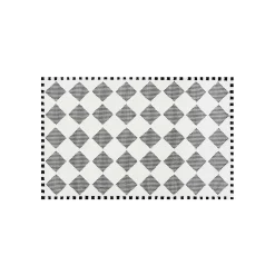 MacKenzie-Childs Houndstooth Check Diamond 5' x 8' Rug| Rugs