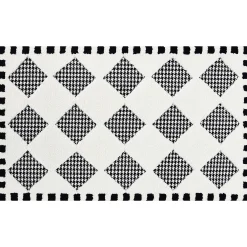 MacKenzie-Childs Houndstooth Check Diamond 2'3 x 3'9 Rug| Rugs