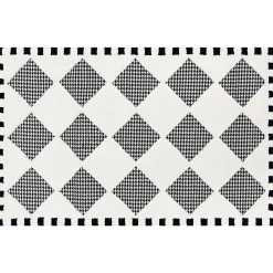 MacKenzie-Childs Houndstooth Check Diamond 3' x 5' Rug| Rugs