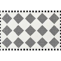 MacKenzie-Childs Houndstooth Check Diamond 3' x 5' Rug| Rugs