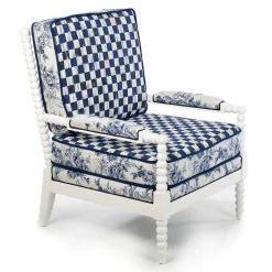 MacKenzie-Childs Indigo Villa Outdoor Chair| Outdoor|Spring