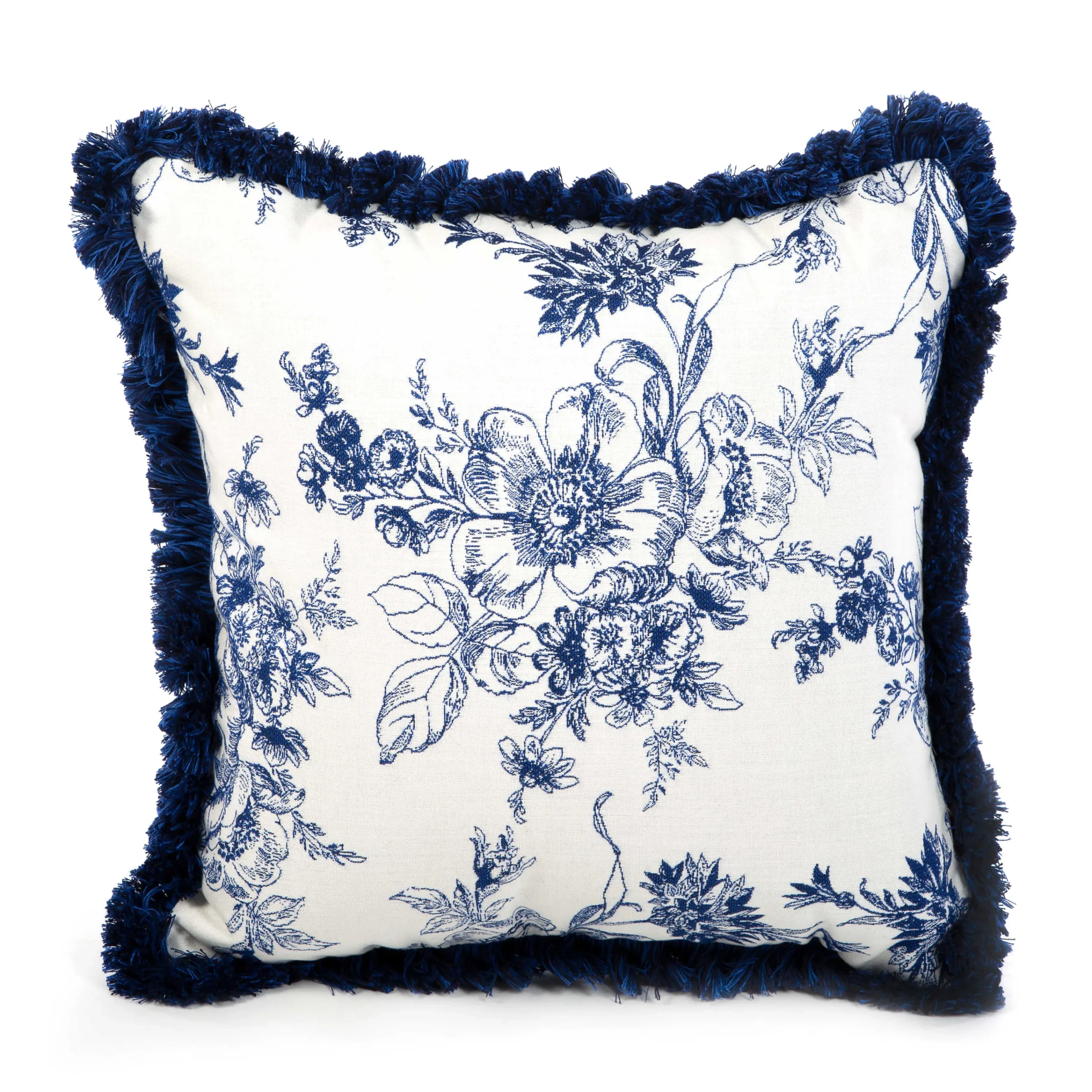 MacKenzie-Childs Indigo Villa Outdoor Throw Pillow| Pillows, Throws, & Cushions|Outdoor