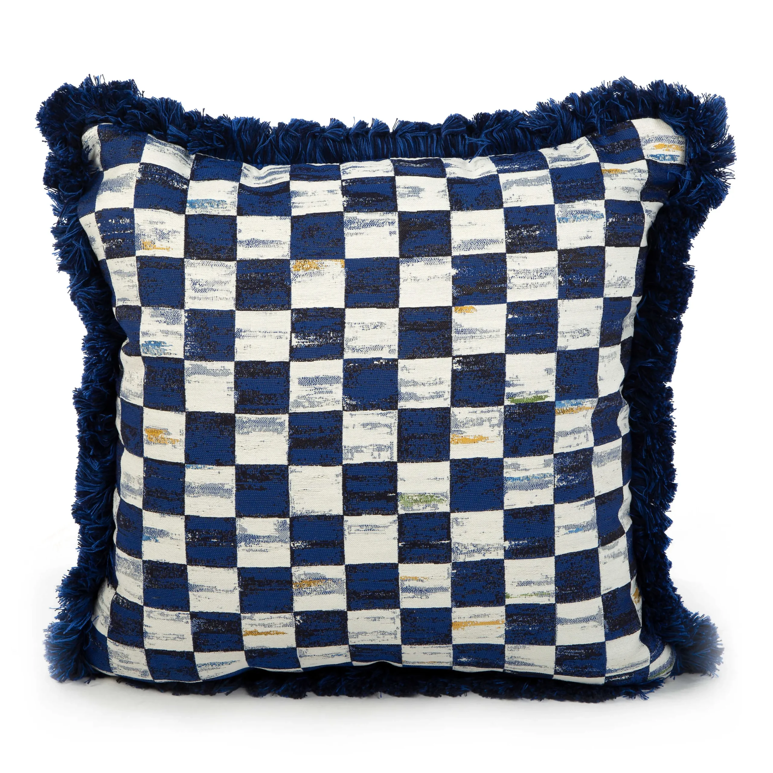 MacKenzie-Childs Indigo Villa Outdoor Throw Pillow| Pillows, Throws, & Cushions|Outdoor