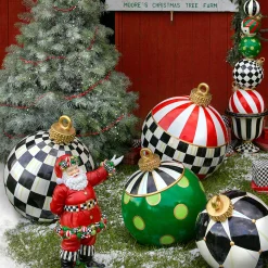 MacKenzie-Childs Jolly Dot Outdoor Ornament| Holiday|Outdoor