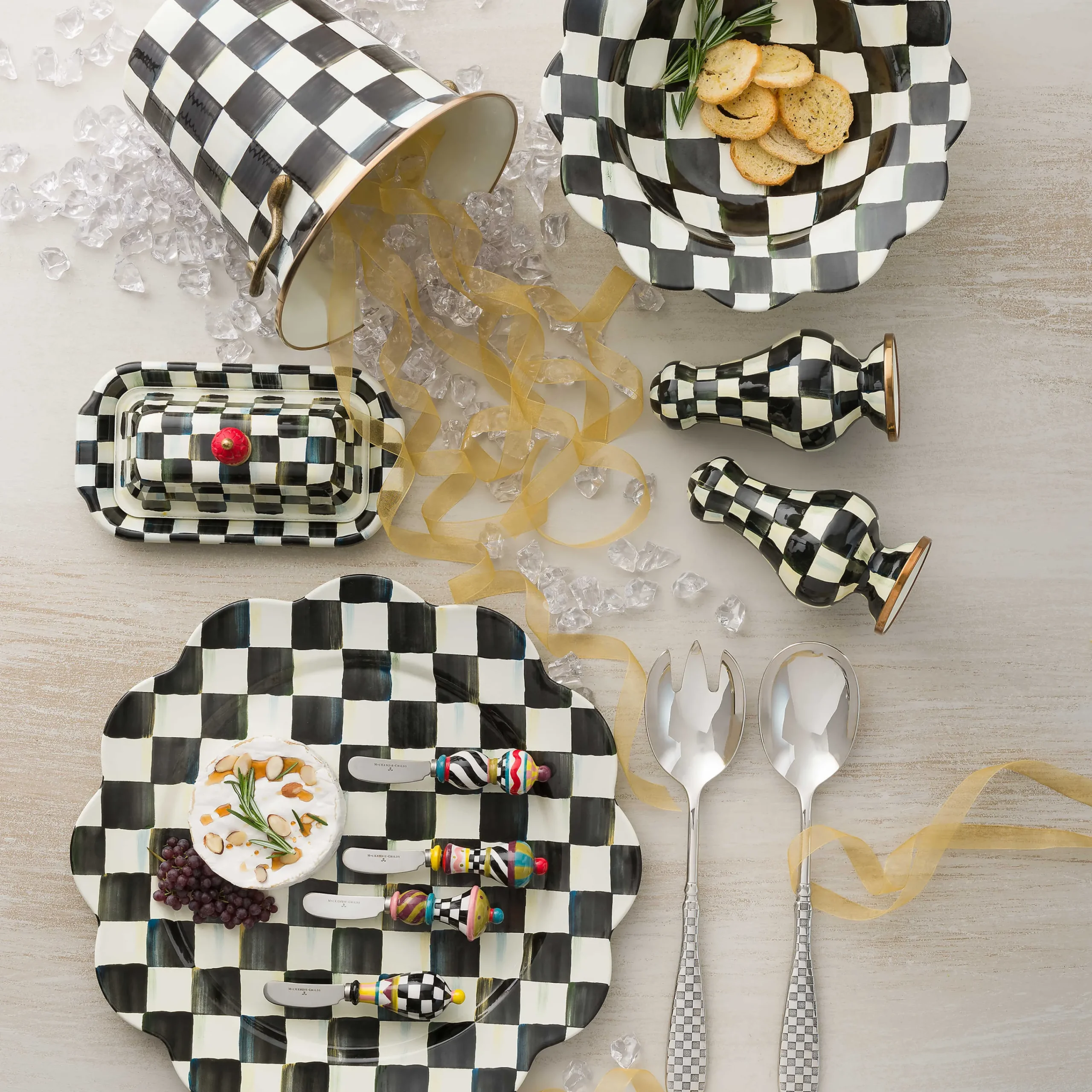 MacKenzie-Childs Jubilee Spreaders, Set of 4| Holiday|Serveware