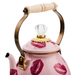 MacKenzie-Childs Kiss Me 2 Quart Tea Kettle| Fall Entertaining|Tea Kettles