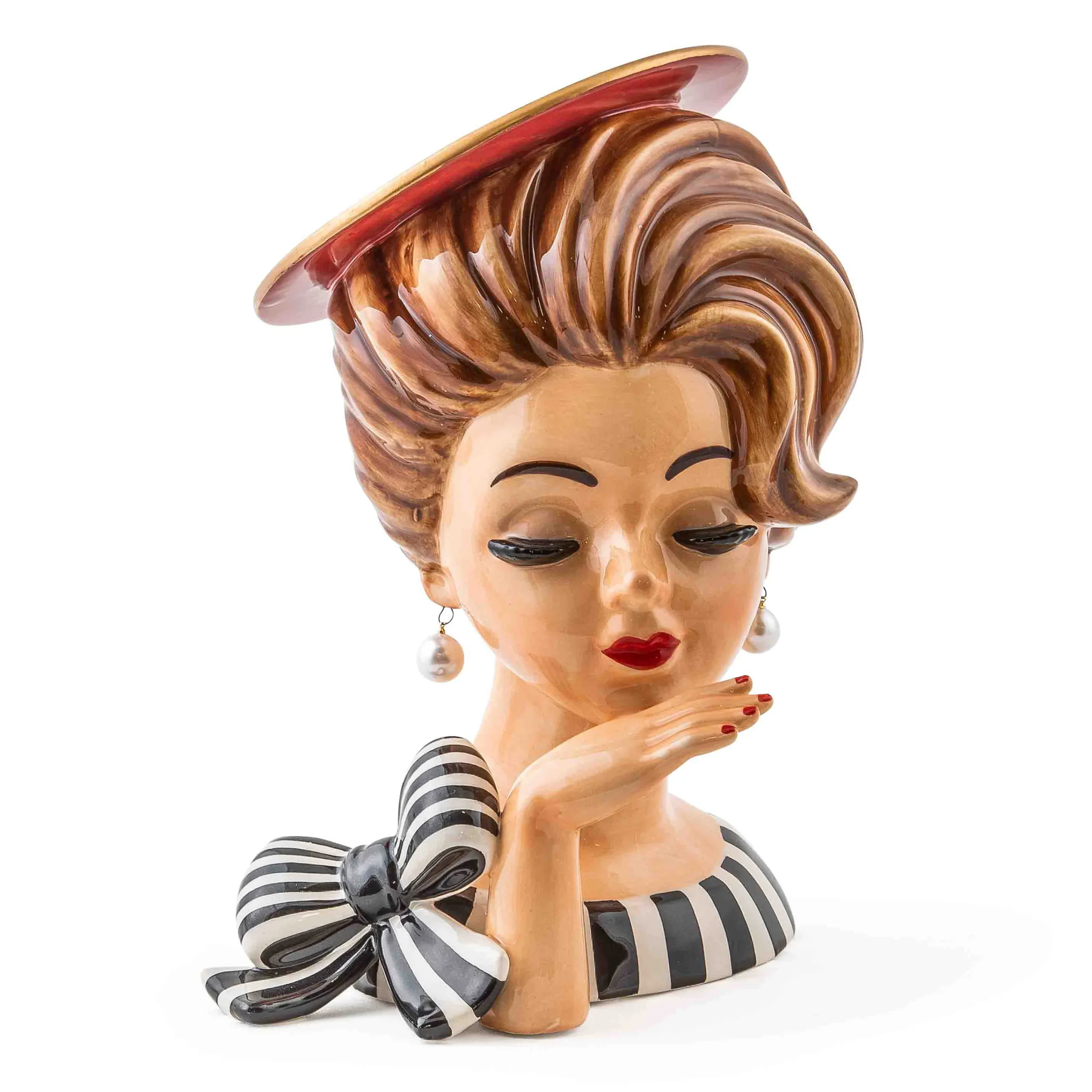 MacKenzie-Childs Lady Portrait Vase| Spring|Room Accents