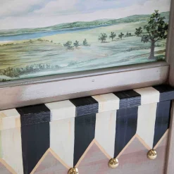 MacKenzie-Childs Landscape Blanket Bench| Storage Furniture|Entryway Furniture
