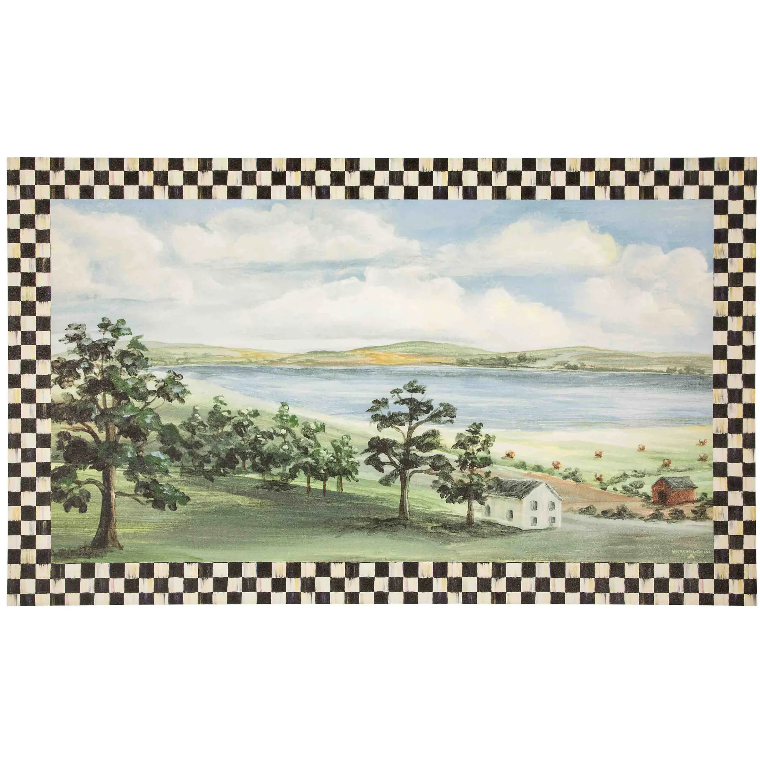 MacKenzie-Childs Landscape Floor Mat - 3' x 5'| Rugs