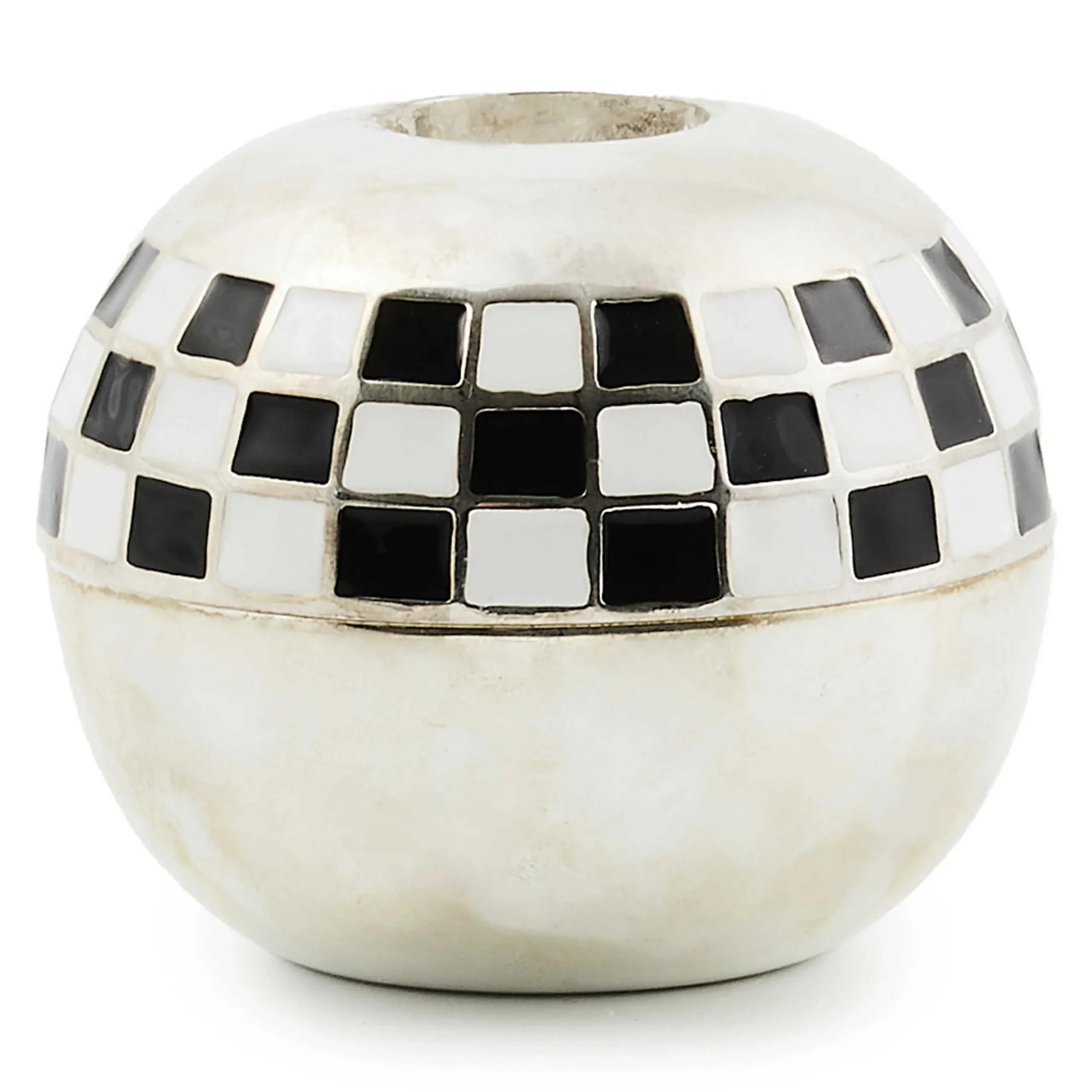 MacKenzie-Childs Large Sphere Check Candle Holders, Set of 2| Candles & Fragrances|Room Accents