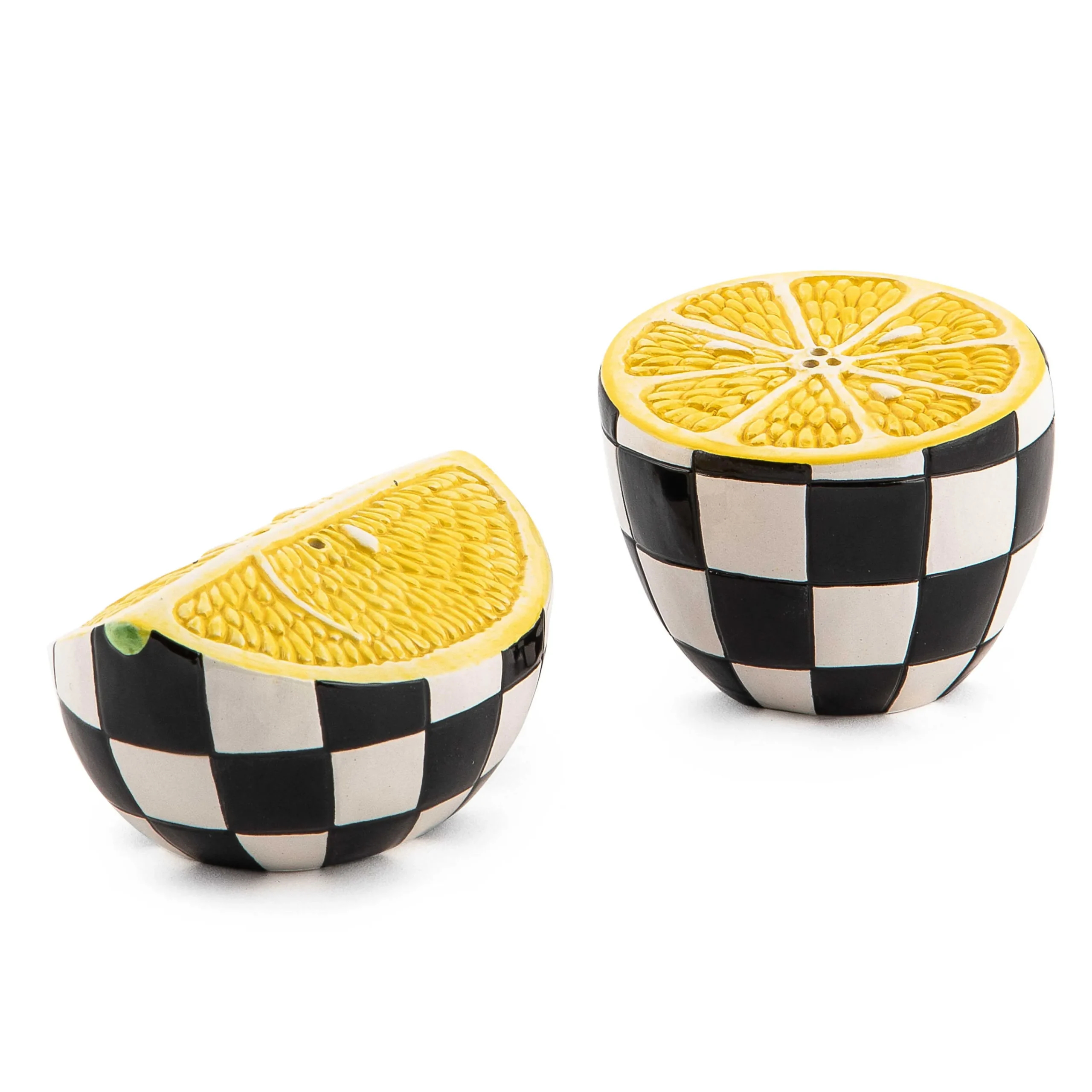 MacKenzie-Childs Lemon Salt Pepper Set| Spring|Serveware