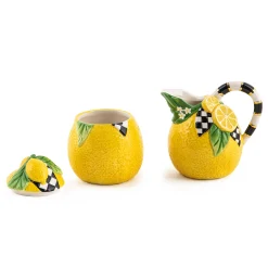 MacKenzie-Childs Lemon Sugar  Creamer Set| Spring|The Coffee Shop