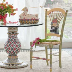 MacKenzie-Childs Light Flower Basket Side Chair| Dining Room & Kitchen