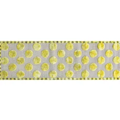 MacKenzie-Childs Macro Dot Chartreuse Rug - 2'6 x 8'| Rugs