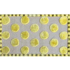 MacKenzie-Childs Macro Dot Chartreuse Rug - 2'3 x 3'9| Rugs