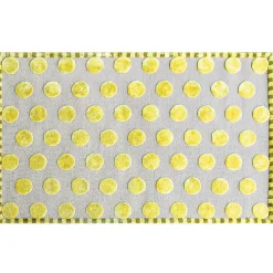 MacKenzie-Childs Macro Dot Chartreuse Rug - 5' x 8'| Rugs