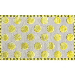 MacKenzie-Childs Macro Dot Chartreuse Rug - 3' x 5'| Rugs