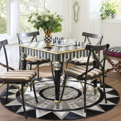 MacKenzie-Childs Madison Hair on Hide 6' Round Rug| Rugs