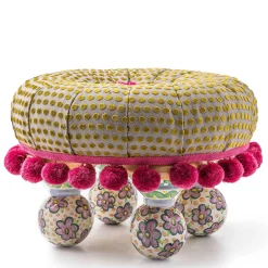 MacKenzie-Childs Magnifique Tuffet| Living Room