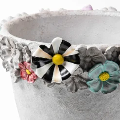 MacKenzie-Childs Maia Large Pot| Spring|Greenery & Florals