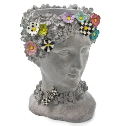MacKenzie-Childs Maia Small Bust Planter| Spring|Greenery & Florals